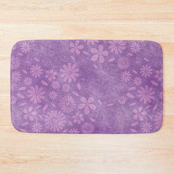 Item preview, Washed floral pattern purple designed and sold by Kamiri.