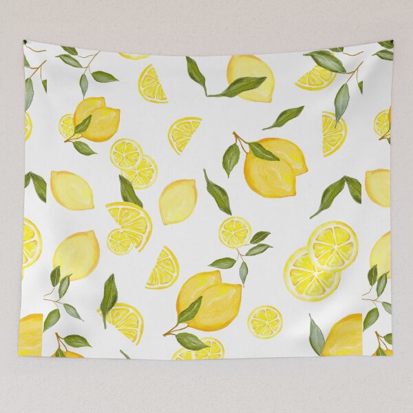 Item preview, Lemon Watercolor Illustration designed and sold by DesertAloha.