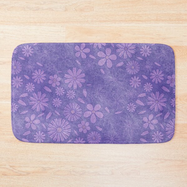 Item preview, Washed floral pattern violet designed and sold by Kamiri.