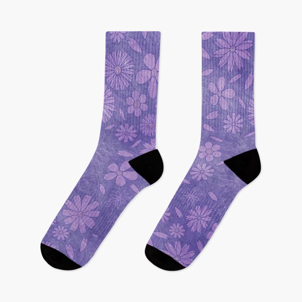 Item preview, Washed floral pattern violet designed and sold by Kamiri.