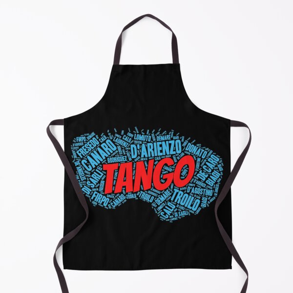 Item preview, Argentine Tango Orchestras Printed on Blue Bandoneon Word Art designed and sold by infinitetango.