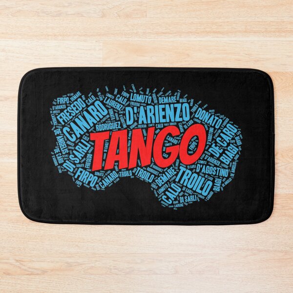 Item preview, Argentine Tango Orchestras Printed on Blue Bandoneon Word Art designed and sold by infinitetango.