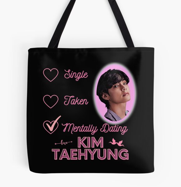 Mentally Dating Taehyung Tote Bag Taehyung Bag Bts Fan Gift 