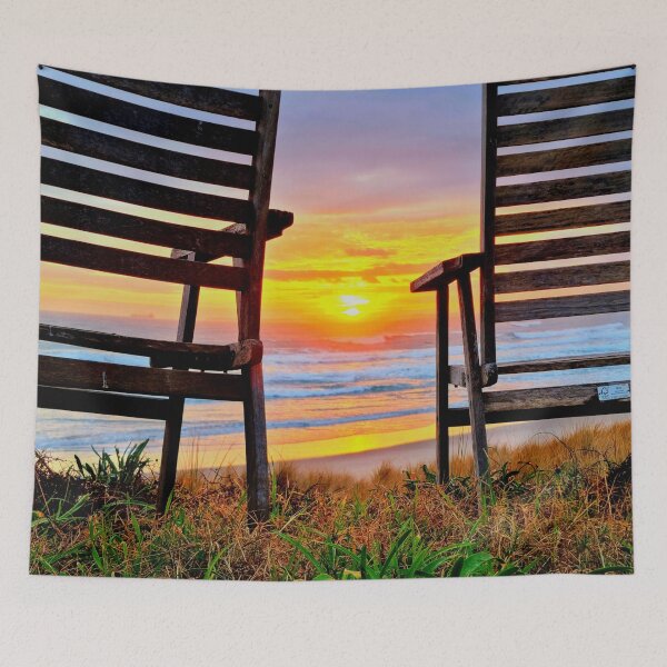 Item preview, BEACH CHAIRS WAITING FOR THE SUNRISE designed and sold by Steffi August.