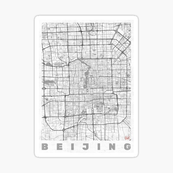 Item preview, Beijing Map Line designed and sold by HubertRoguski.