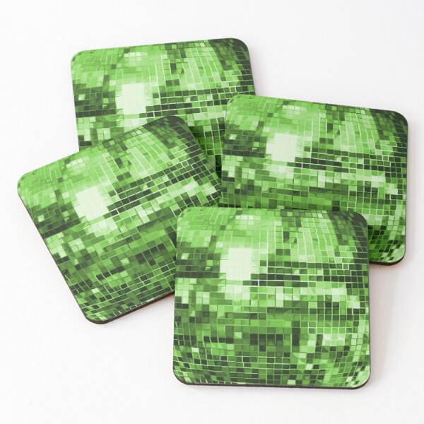 Item preview, Green Disco Ball Pattern designed and sold by Deborah Camp.