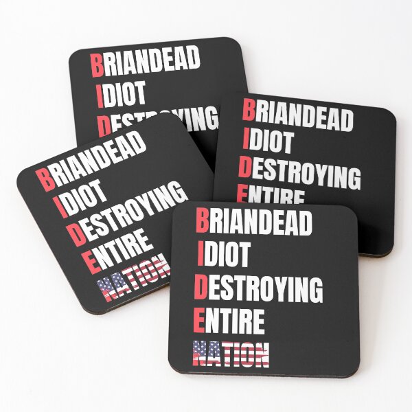 Item preview, Biden Braindead Idiot Destroying Entire Nation, Anti Biden designed and sold by Benomi.