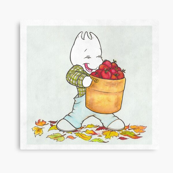 Fall Harvest Apples with Sporky Canvas Print