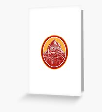 Dome of Florence Cathedral Front Woodcut Greeting Card