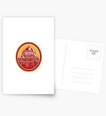 Dome of Florence Cathedral Front Woodcut Postcards