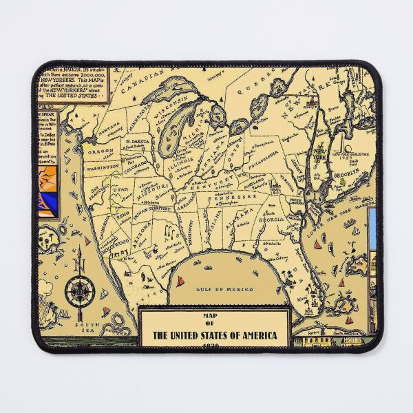 Item preview, UNITED STATES : Vintage 1939 Map Print designed and sold by posterbobs.