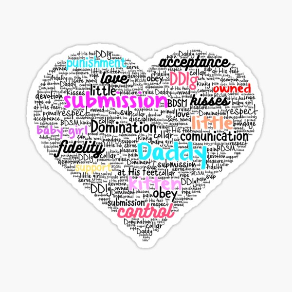Submissive heart Sticker