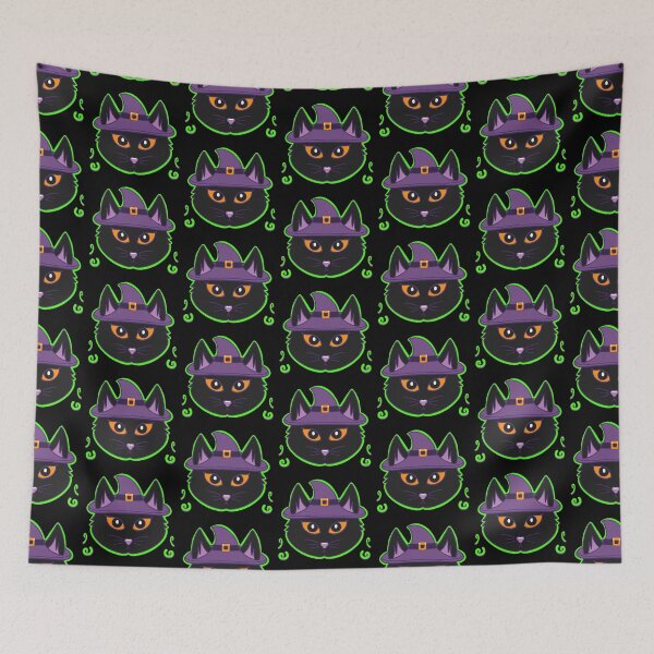 Item preview, Halloween Cute Witch Cat designed and sold by MollyTamolly.