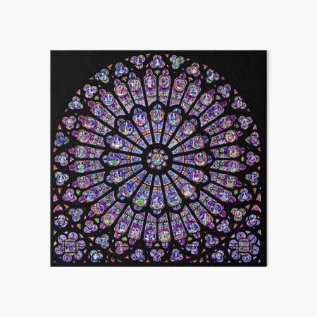 Rose Window of Notre Dame Art Board Print
