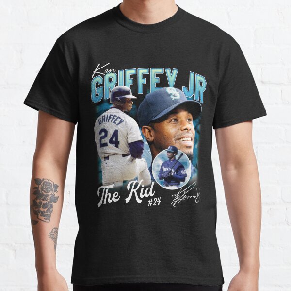 Nike, Shirts, New Nike Ken Griffey Jr 24 The Kid Button Up Mariners Jersey  Mens Medium