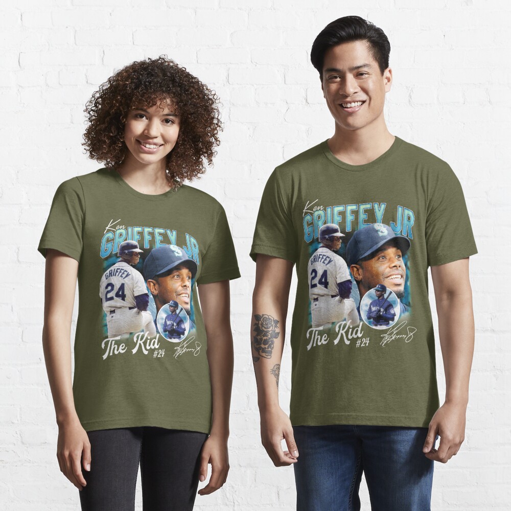 Ken Griffey Jr The Kid Baseball Vintage Signature Perfect Gift For Baseball  Lovers | Essential T-Shirt