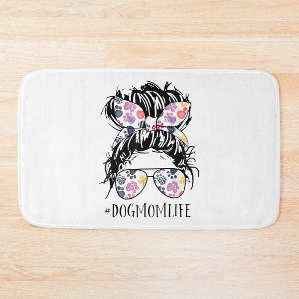 Item preview, Dog Mom Life Messy Bun Hair Mothers Day Women Animal Tees  designed and sold by vastscreen.