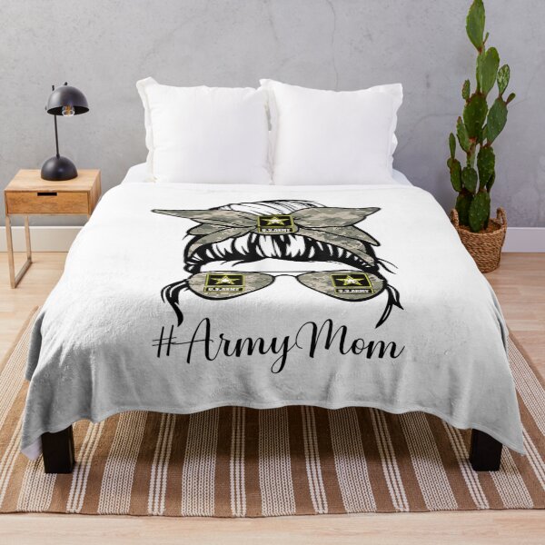 Item preview, Funny Army Mom Messy Bun Hair Glasses designed and sold by vastscreen.