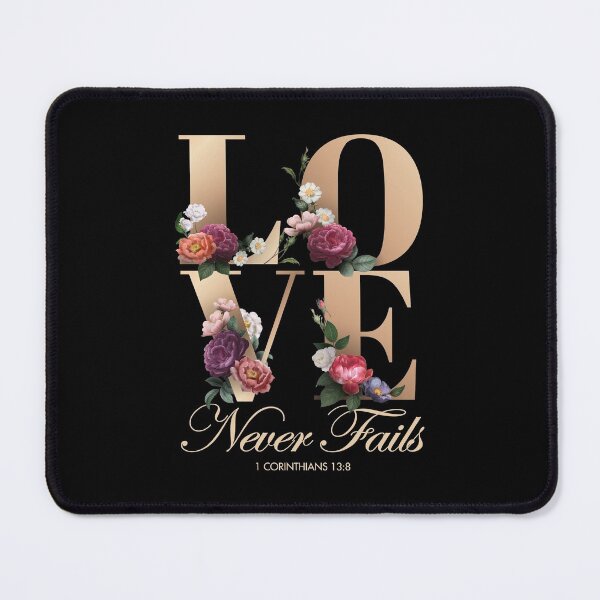 Item preview, Love Never Fails in Elegant Gold Floral designed and sold by KA DESIGNS.