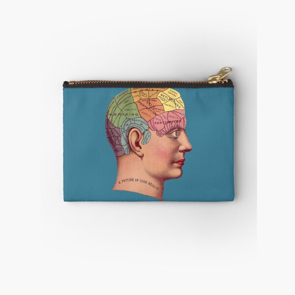 Item preview, Colorful Retro Phrenology Head  designed and sold by RedThorThreads.