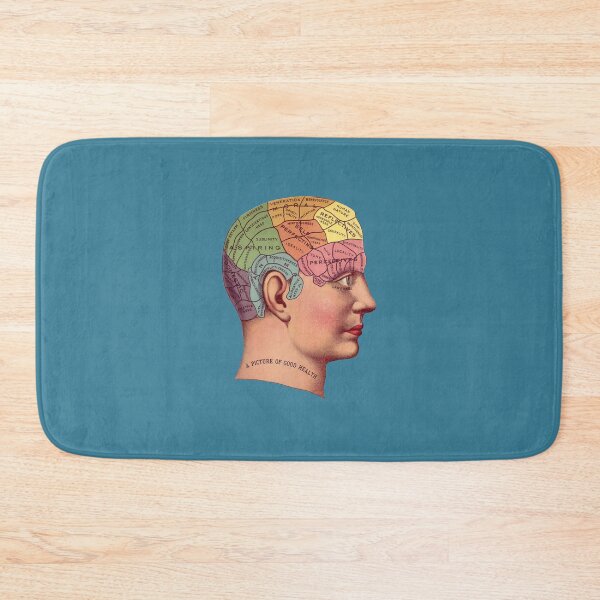 Item preview, Colorful Retro Phrenology Head  designed and sold by RedThorThreads.