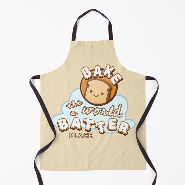 Item preview, Bake the World a BATTER Place: A cute kawaii smiling bread on a cloud design about baking the World a Batter Place designed and sold by AxelGreen72.