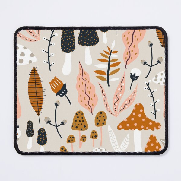 Mushroom seamless pattern Mouse Pad