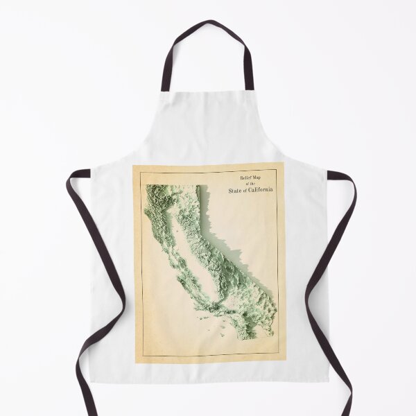 Item preview, California Shaded Relief Map 3D digitally-rendered designed and sold by ThinkAboutMaps.