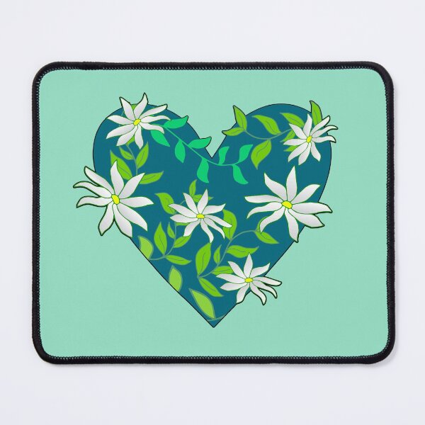 Item preview, White modern flowers designed and sold by Ameliatra Design.