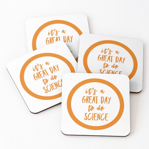Item preview, It’s a great day to do science in orange and white font on white background designed and sold by UncleStuScience.