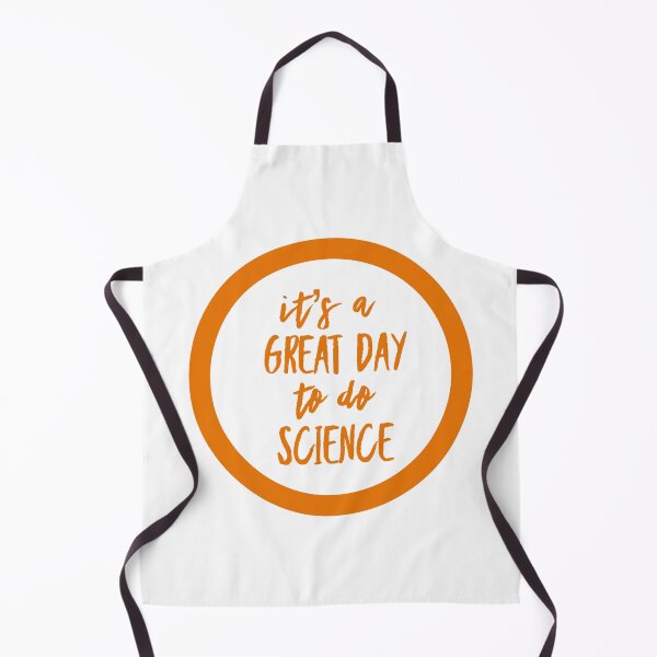 Item preview, It’s a great day to do science in orange and white font on white background designed and sold by UncleStuScience.