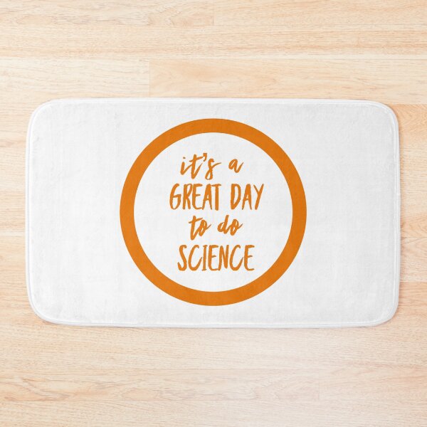 Item preview, It’s a great day to do science in orange and white font on white background designed and sold by UncleStuScience.