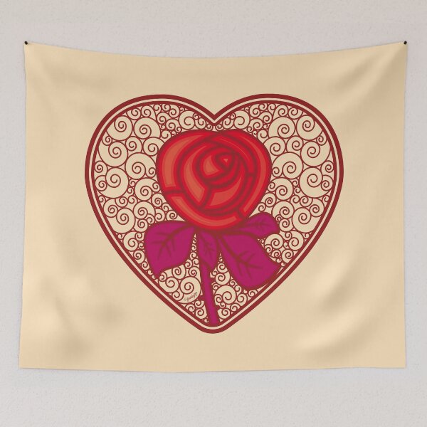 Item preview, LOVE HEART (Rose) - Natural designed and sold by ifourdezign.