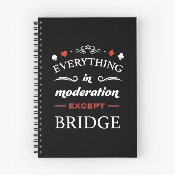 Item preview, Everything in moderation except bridge. For contract bridge players. designed and sold by Peter Orum.