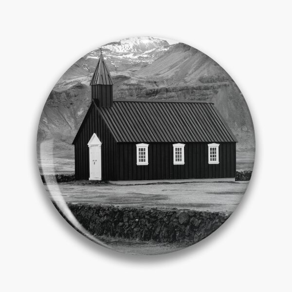 Item preview, Budir Black Church Iceland in Black and White designed and sold by Catherine Reading.