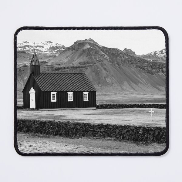 Item preview, Budir Black Church Iceland in Black and White designed and sold by Catherine Reading.
