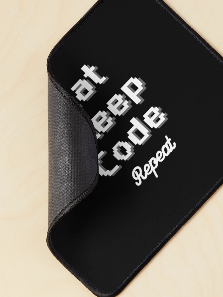 Thumbnail 2 of 5, Mouse Pad, Eat Sleep Code Repeat |Coding/Coder software engineer developer programmer geek coder STEM| designed and sold by brinikki.
