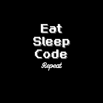 Artwork thumbnail, Eat Sleep Code Repeat |Coding/Coder software engineer developer programmer geek coder STEM| by brinikki
