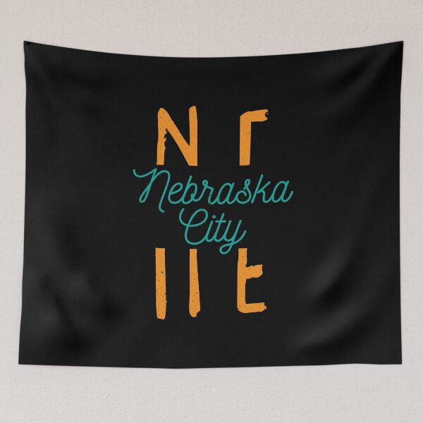 Item preview, Nebraska City Typography designed and sold by Creatively Torn.