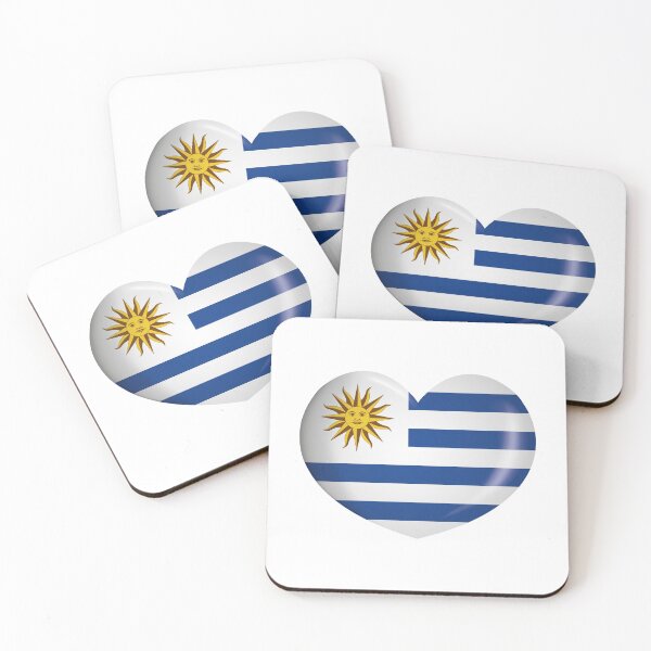 Item preview, Illustration heart icon with flag of Uruguay. Ideal for catalogs of institutional materials and geography designed and sold by LucianoCosmo.