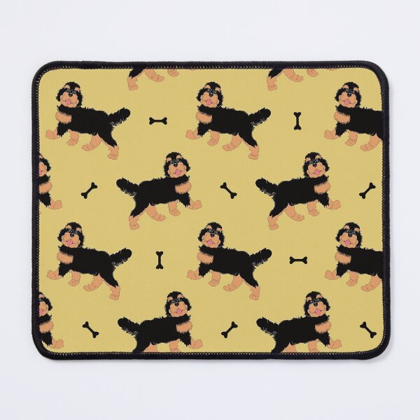 Item preview, Cute Phantom Bernedoodle - Yellow Background designed and sold by Lulupainting.
