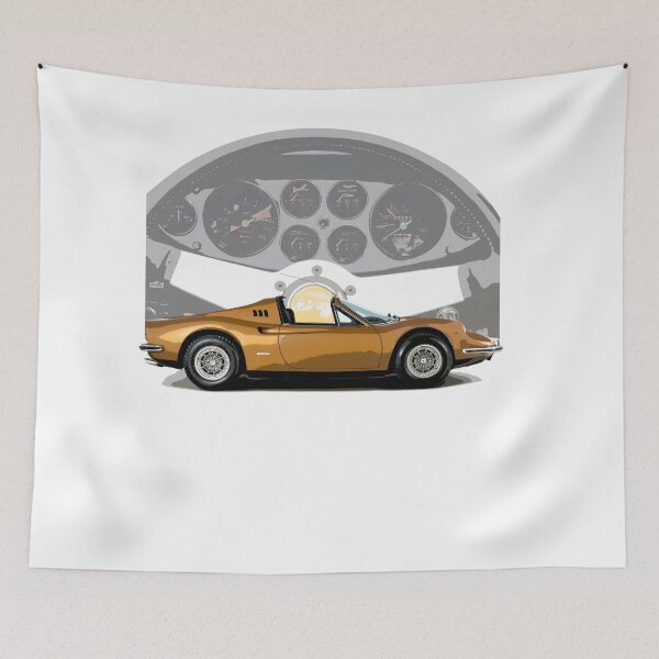 Item preview, Ferrari Dino 246 GTS Targa dash painted designed and sold by outffocus.