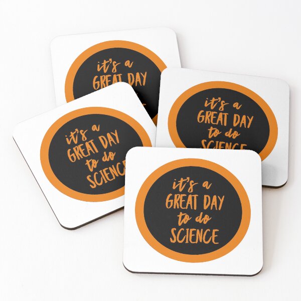 Item preview, It’s a great day to do science in black and orange font on white background designed and sold by UncleStuScience.
