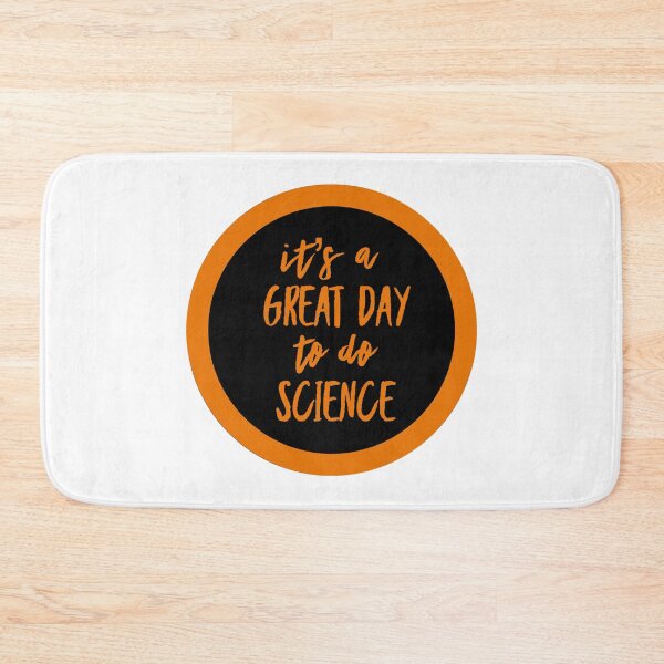 Item preview, It’s a great day to do science in black and orange font on white background designed and sold by UncleStuScience.