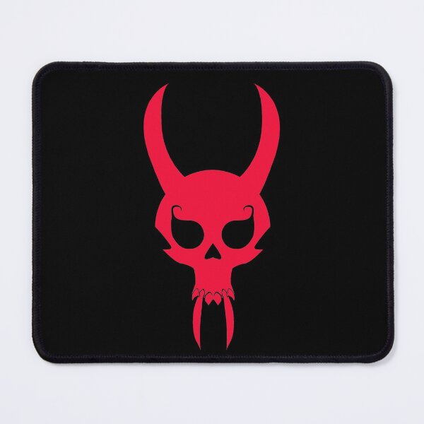 Item preview, RED HORNED SKULL designed and sold by wickedcartoons.