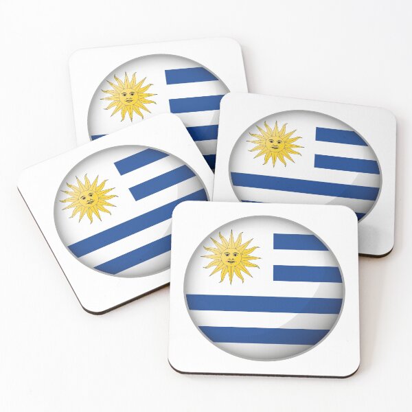 Item preview, Icon representing round button flag of Uruguay. Ideal for catalogs of institutional materials and geography designed and sold by LucianoCosmo.