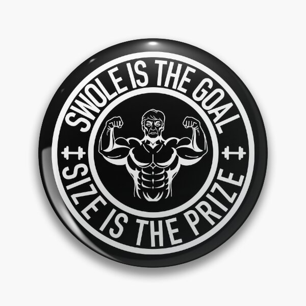 Item preview, Swole Is the Goal Size is the Prize Gym Workout Bodybuilding (Dark) designed and sold by Gsallicat.