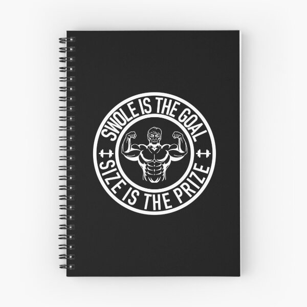 Item preview, Swole Is the Goal Size is the Prize Gym Workout Bodybuilding (Dark) designed and sold by Gsallicat.
