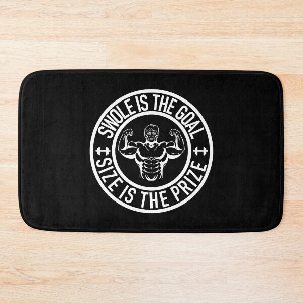 Item preview, Swole Is the Goal Size is the Prize Gym Workout Bodybuilding (Dark) designed and sold by Gsallicat.