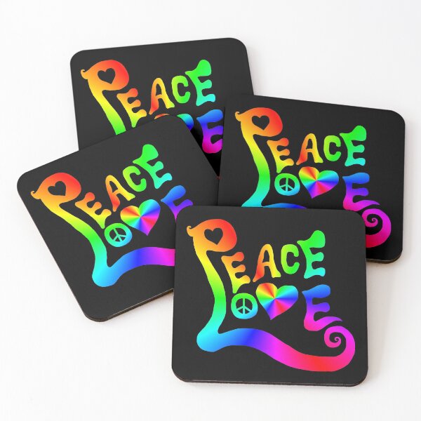 Item preview, Peace Love Rainbow Quote designed and sold by Deborah Camp.